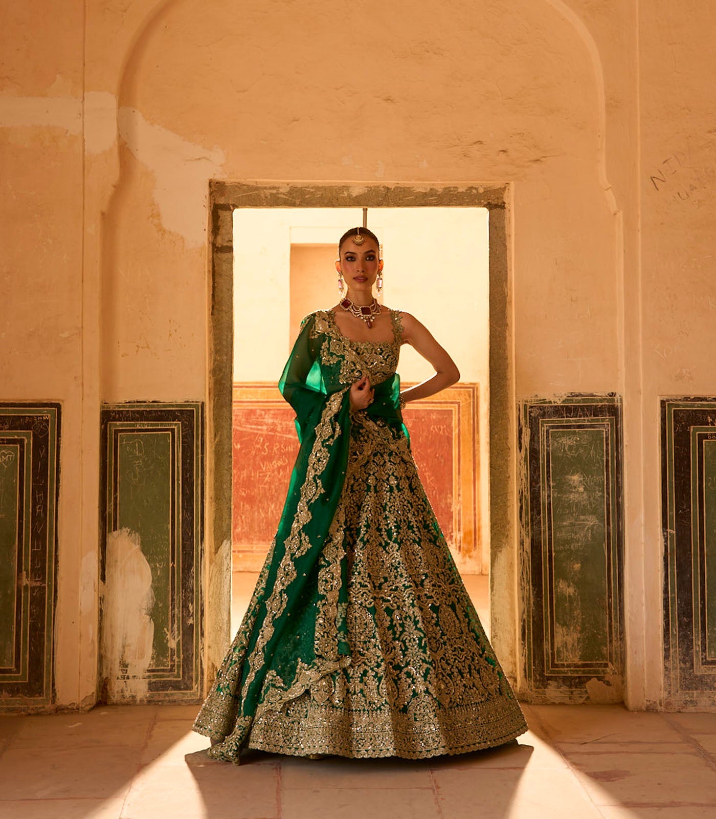 Jade Lehenga Set