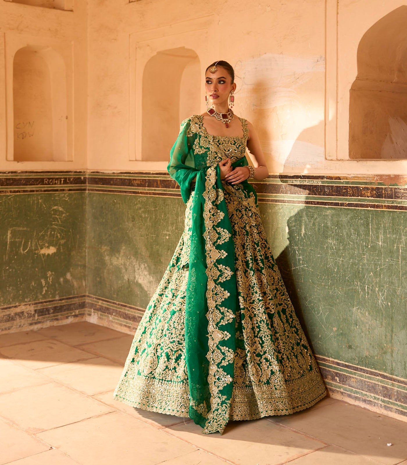 Jade Lehenga Set