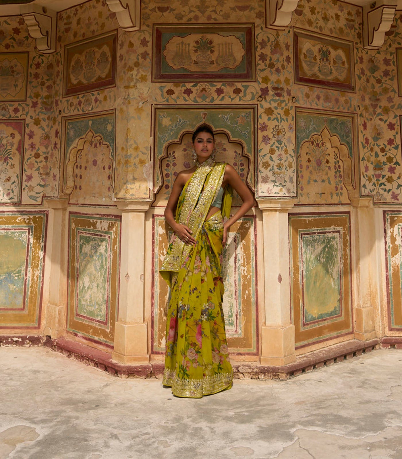 Ruh Printed Saree Set