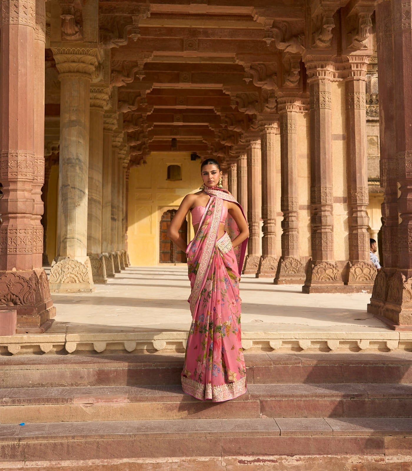 Ruh Printed Saree Set