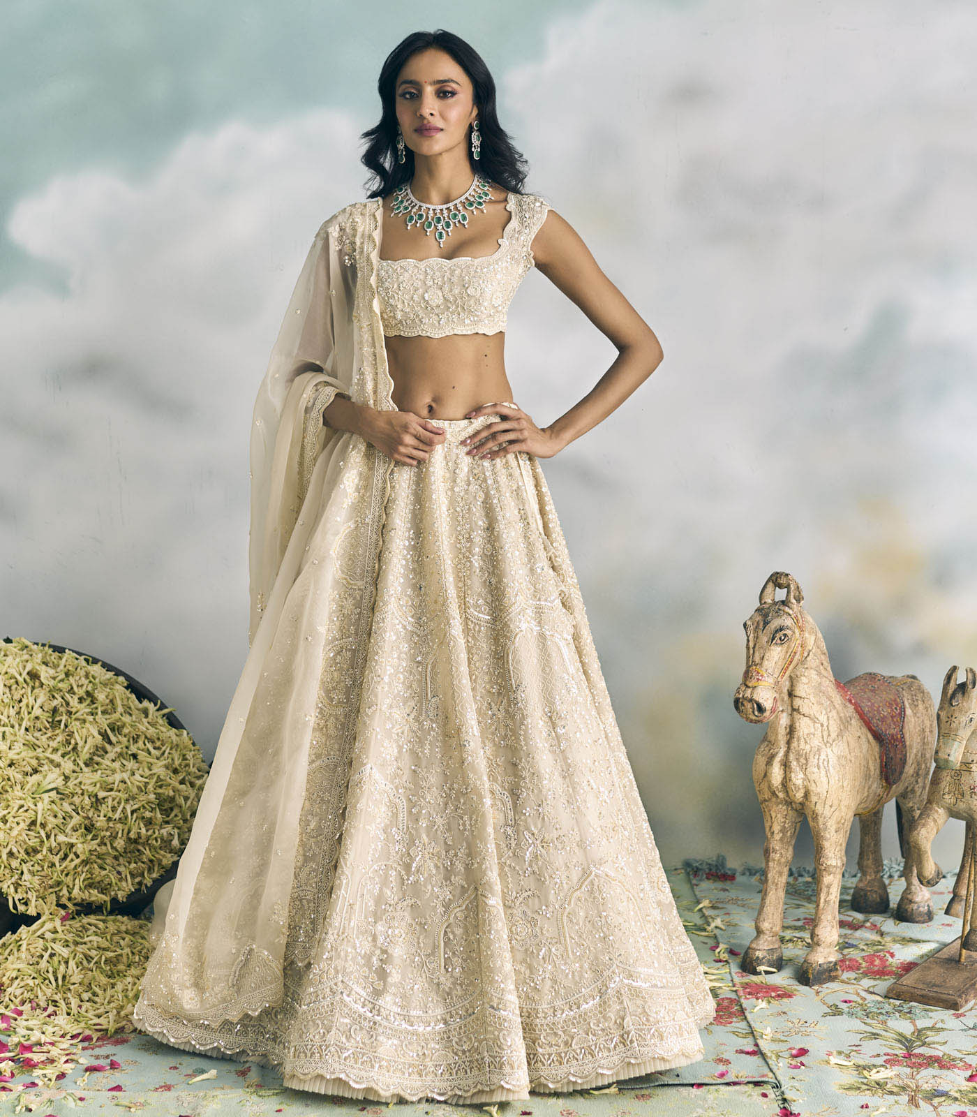 Ivory Naina Lehenga Set