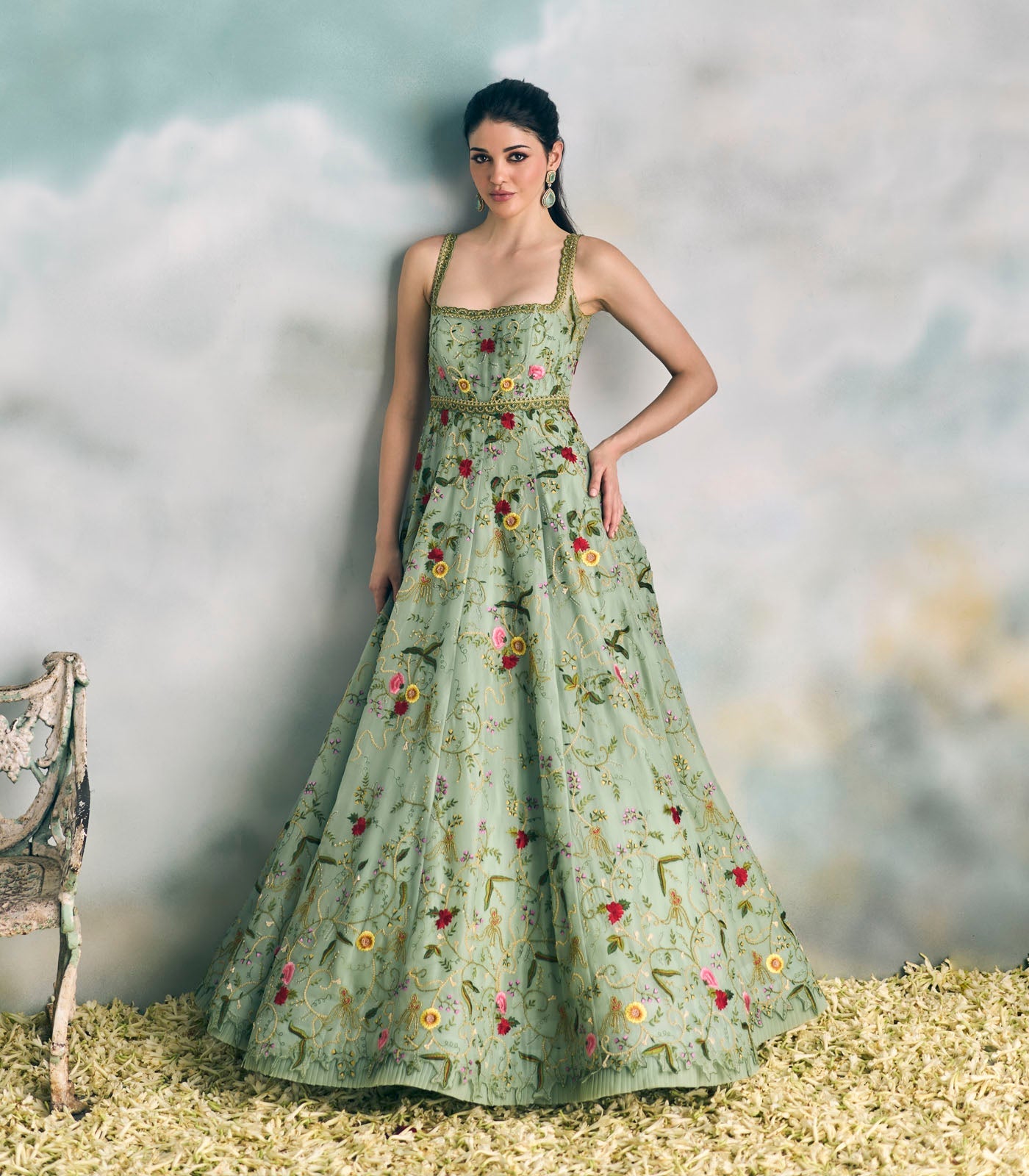 Sea Blue Leila Gown