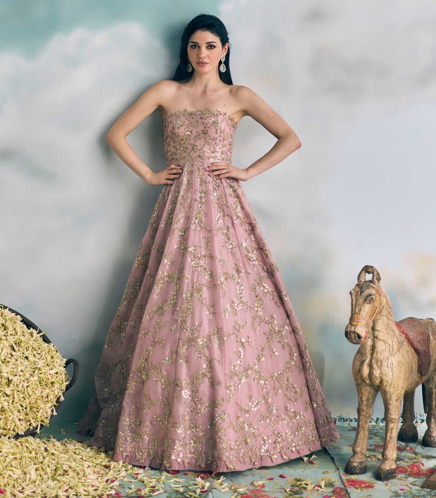 Pink Chamak Gown