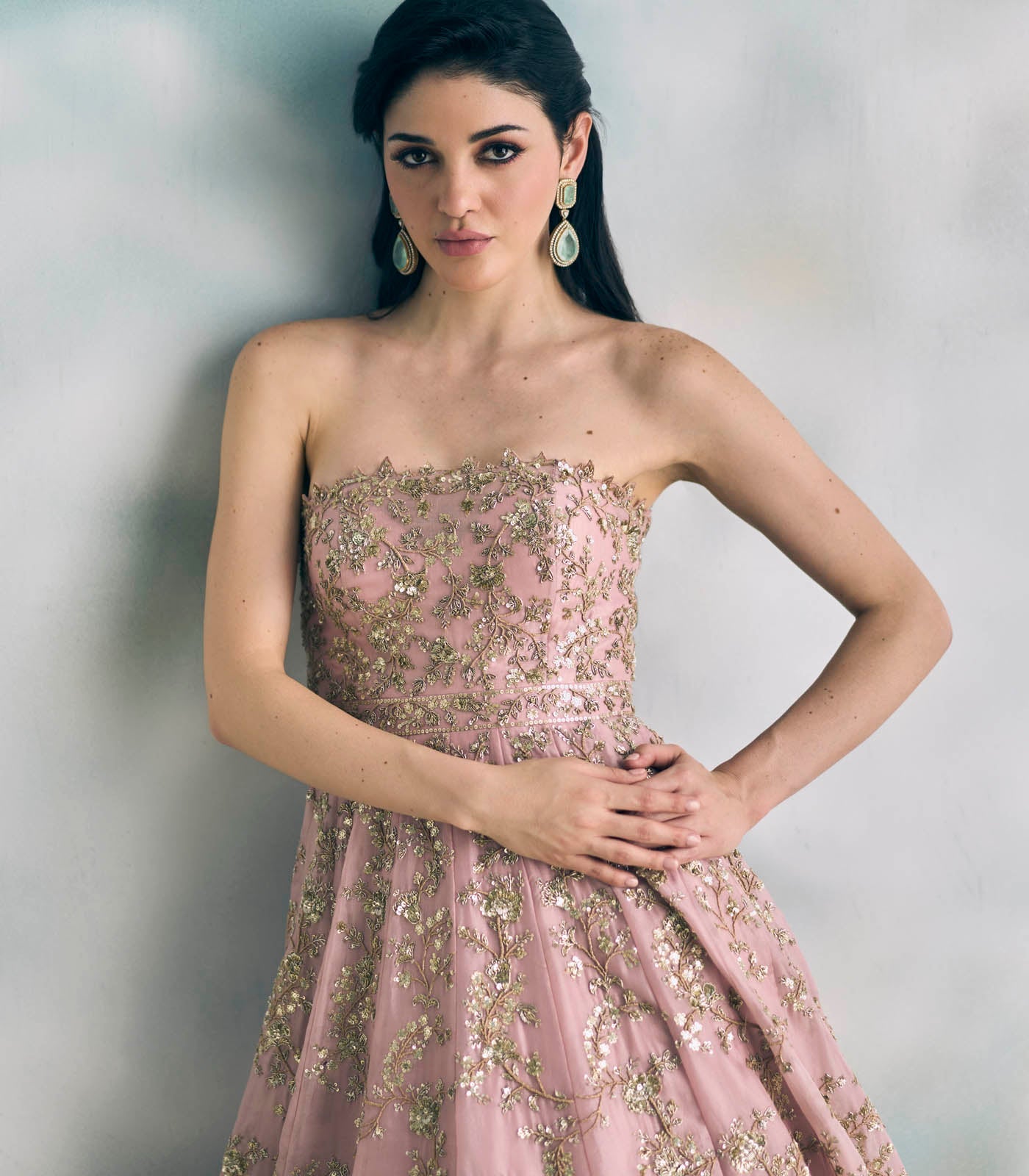 Pink Chamak Gown