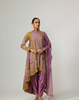 Green Multicolor Dhoti Kurta With Dupatta Set