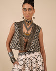 Almond Ivory Gilet Jacket