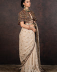 Almond Saree Set | Muraqqa