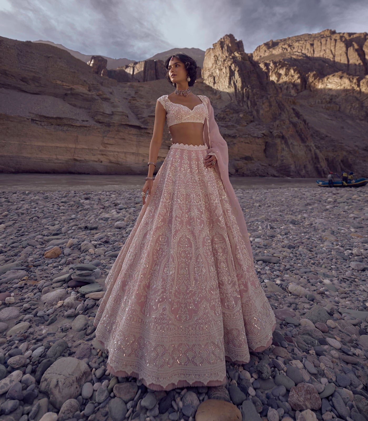Palm Tree Lehenga Set