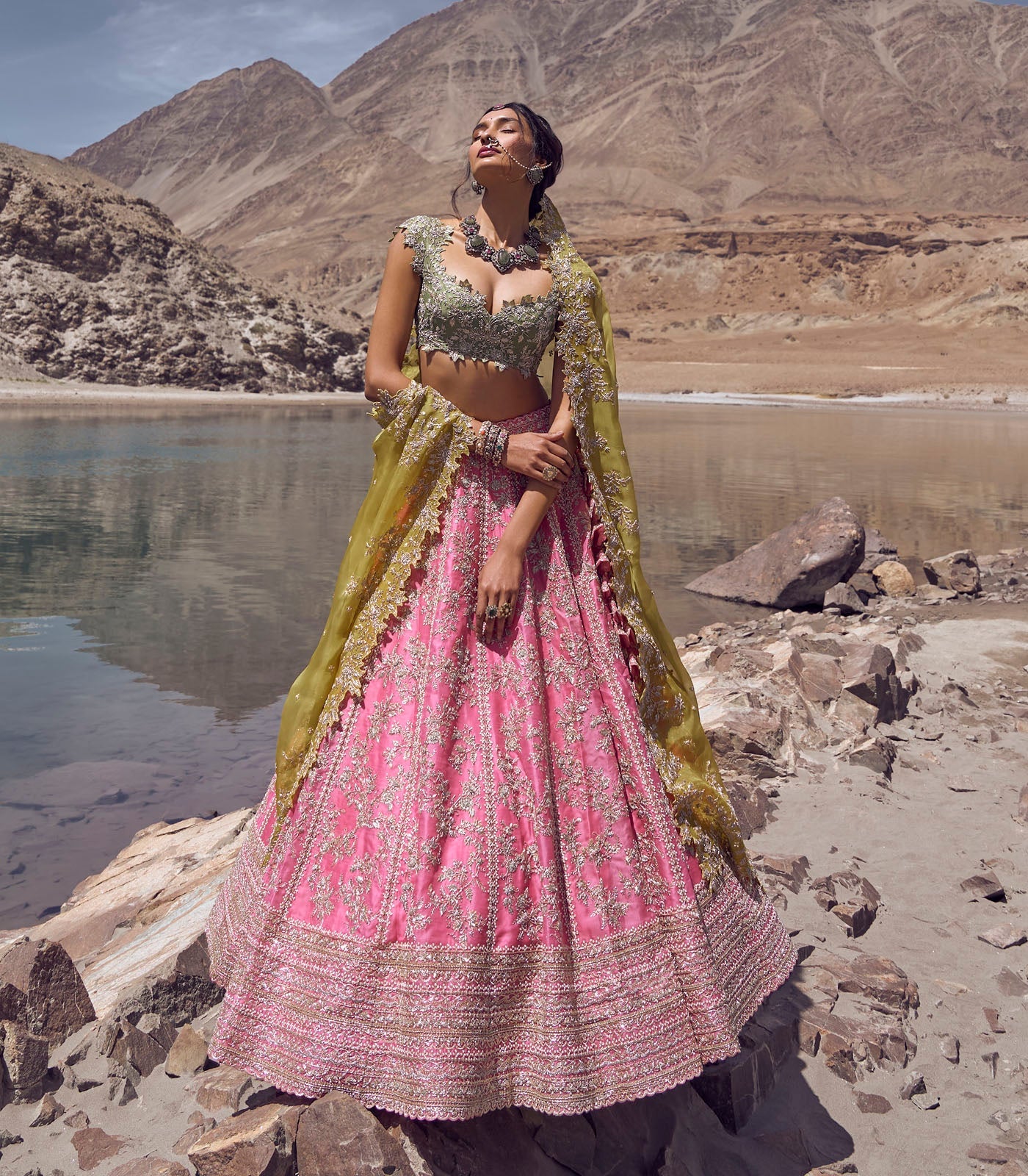 Bhavani Lehenga Set - Multicolor