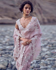 Thread Work Poth Highlighted Saree Set