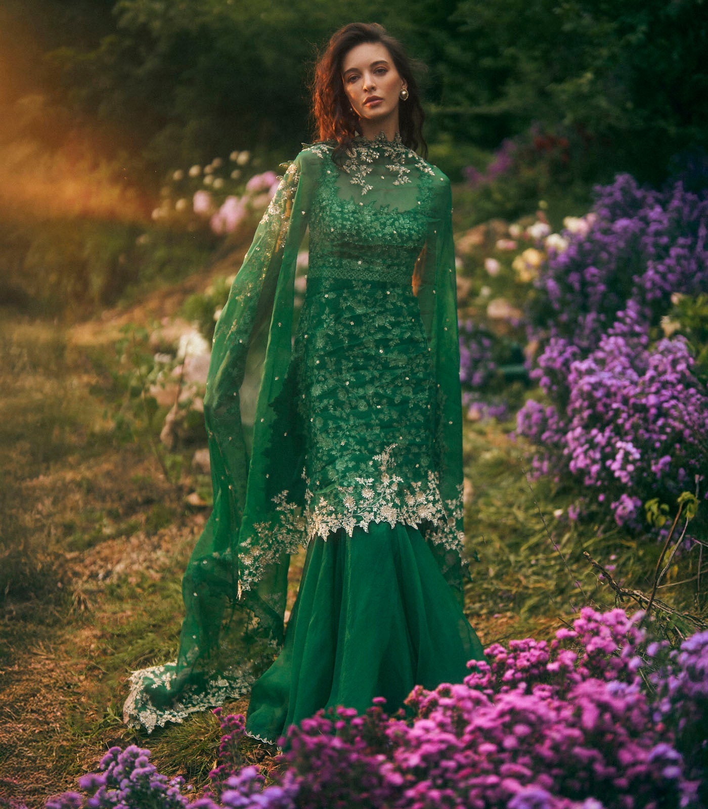 Heavy Aari Sharara Set