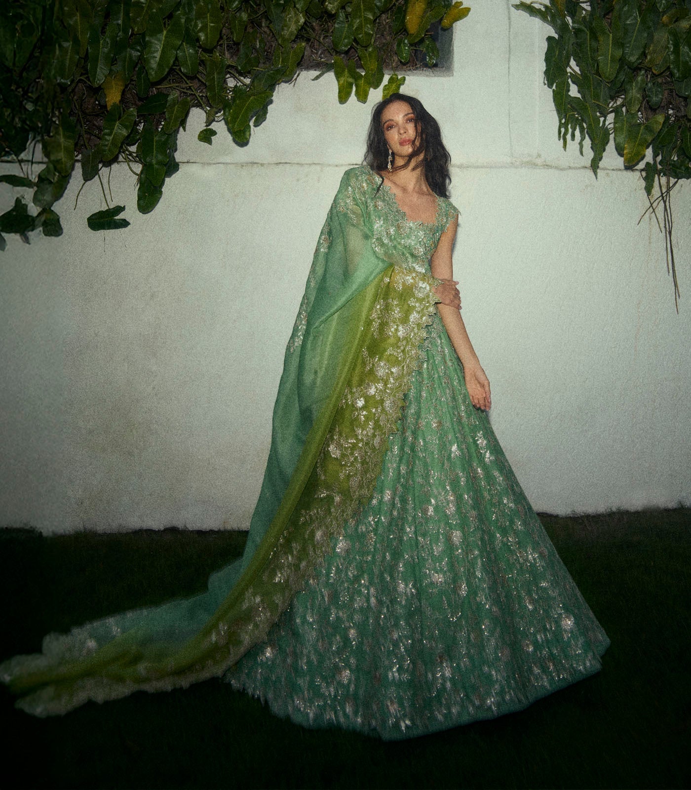 Swapna Lehenga Set - Sea Foam Green