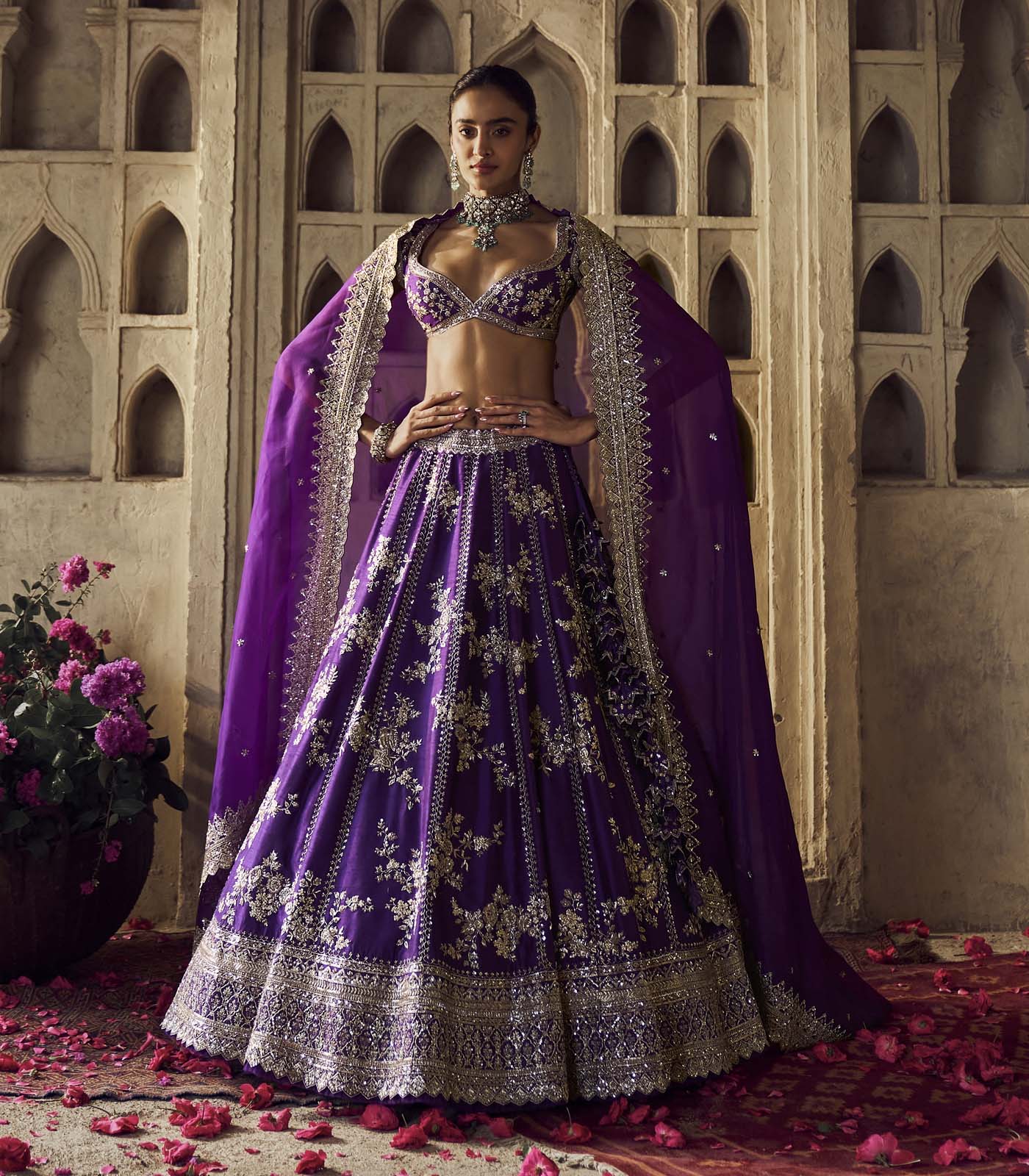 Purple Renuka Lehenga Set