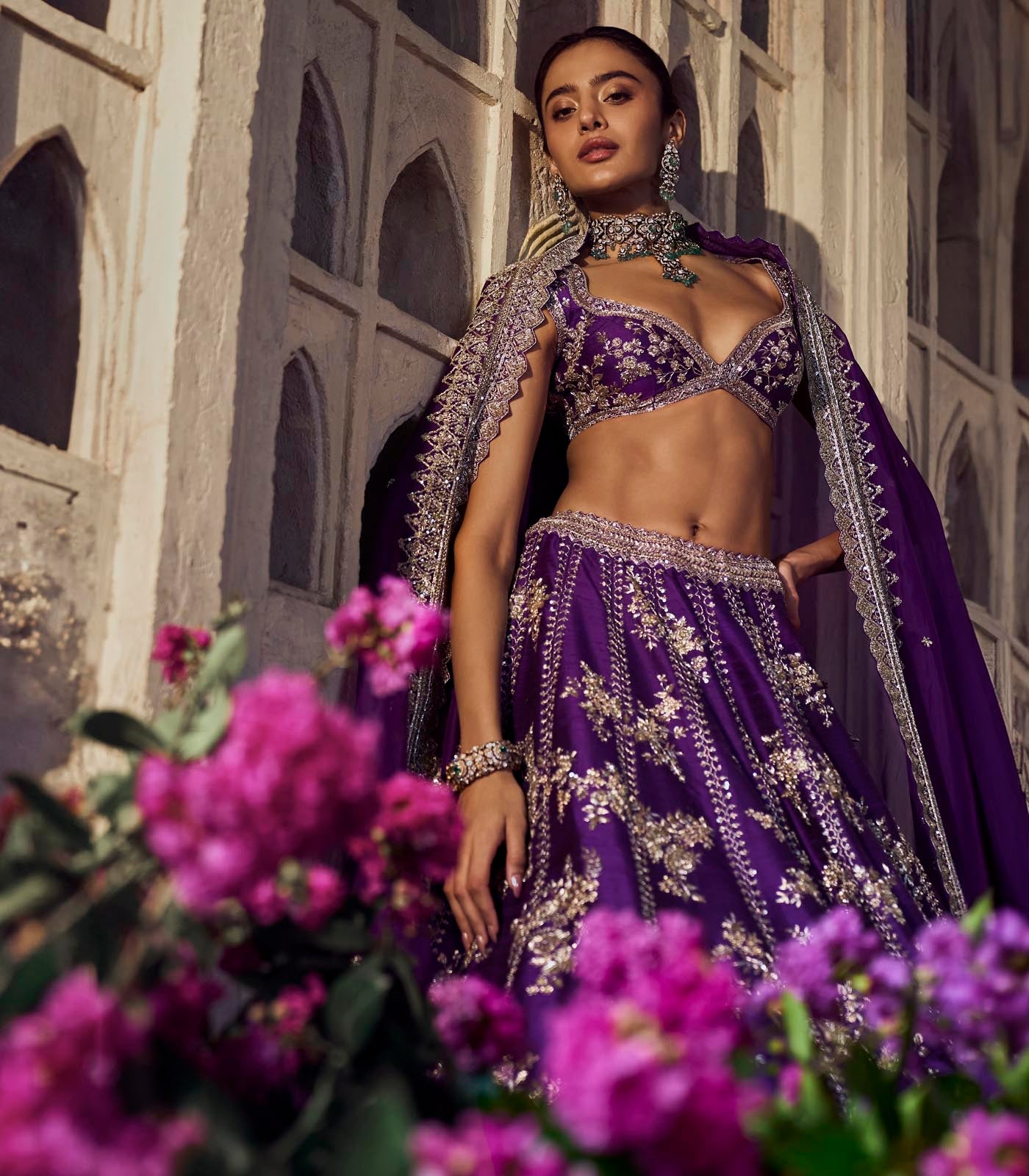 Purple Renuka Lehenga Set