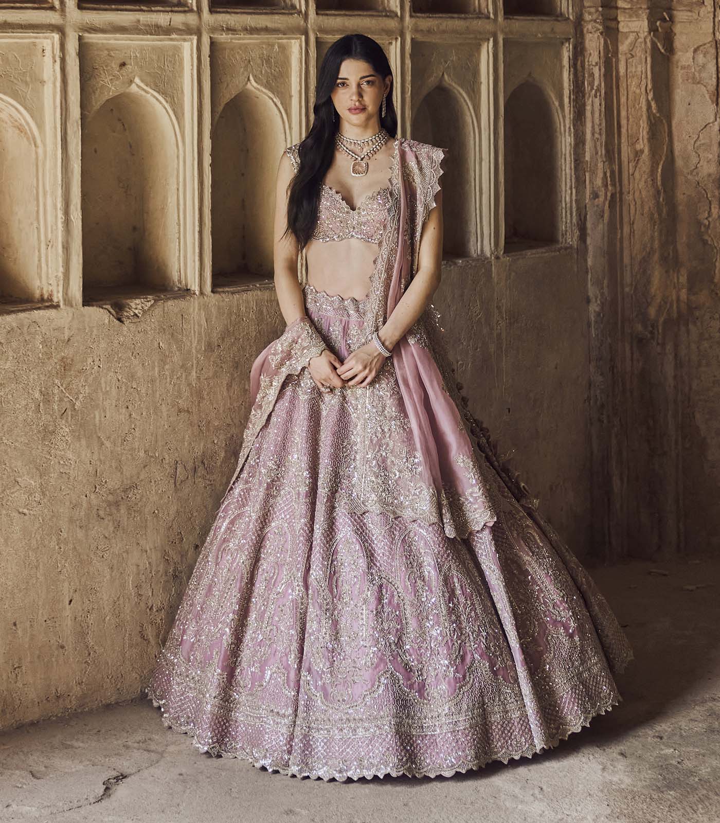 Blush Pink Akhila Lehenga Set