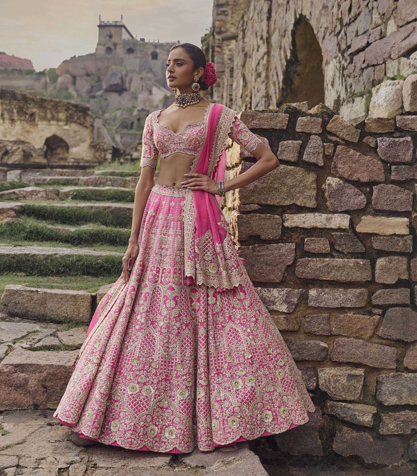 Candy Pink Rhea Lehenga Set