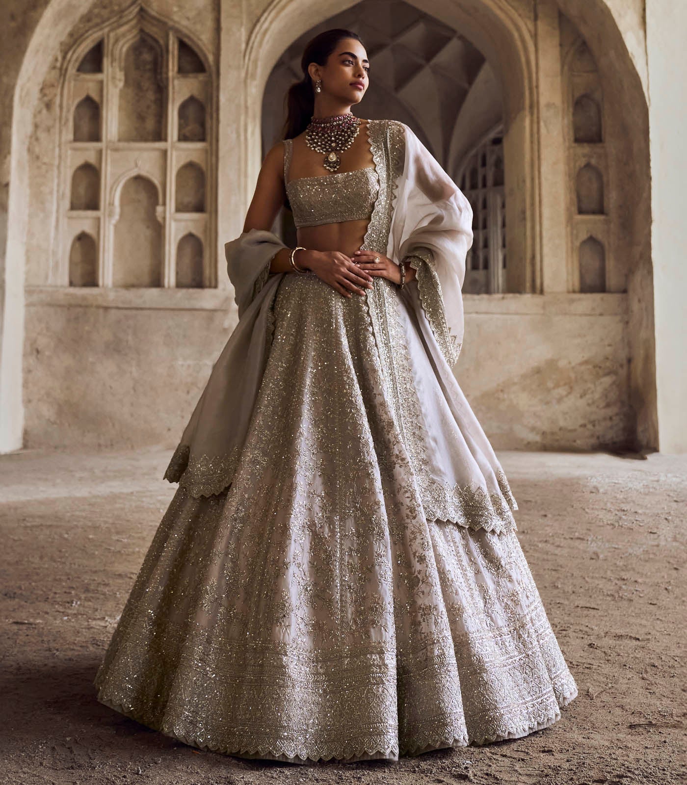 Ivory Divila Lehenga Set