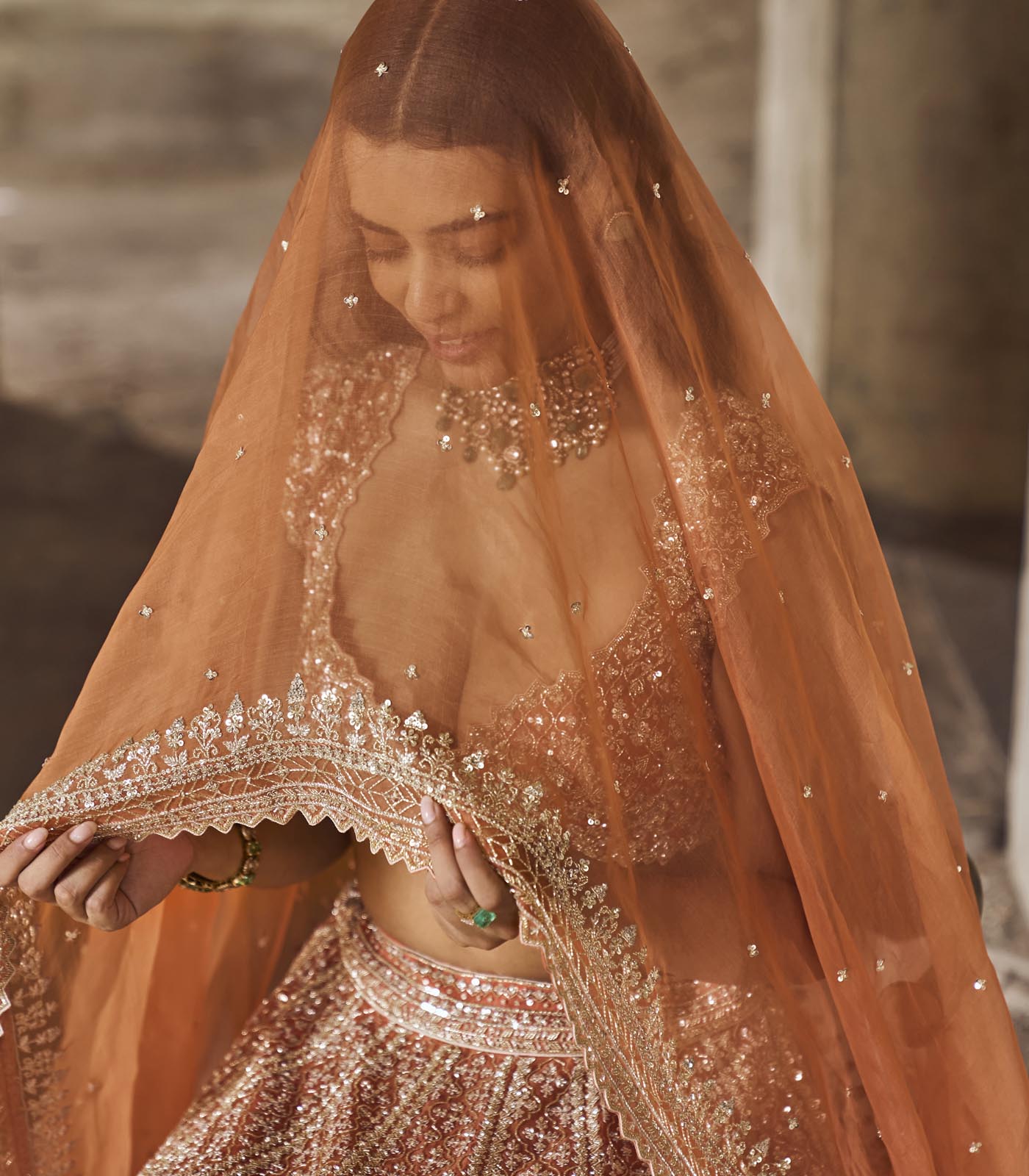Orange Leela Lehenga Set
