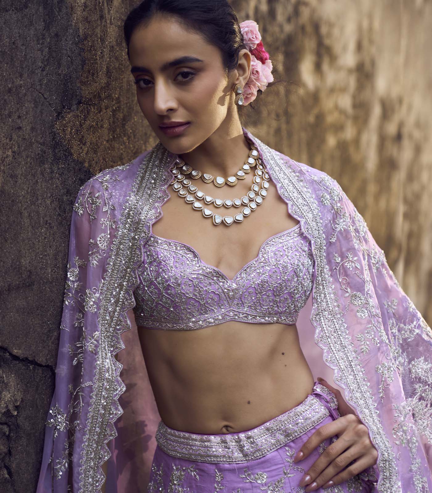 Lavender Jiya Lehenga Set