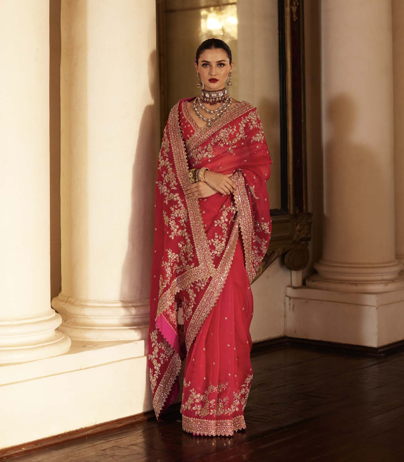 Zardozi Saree Set