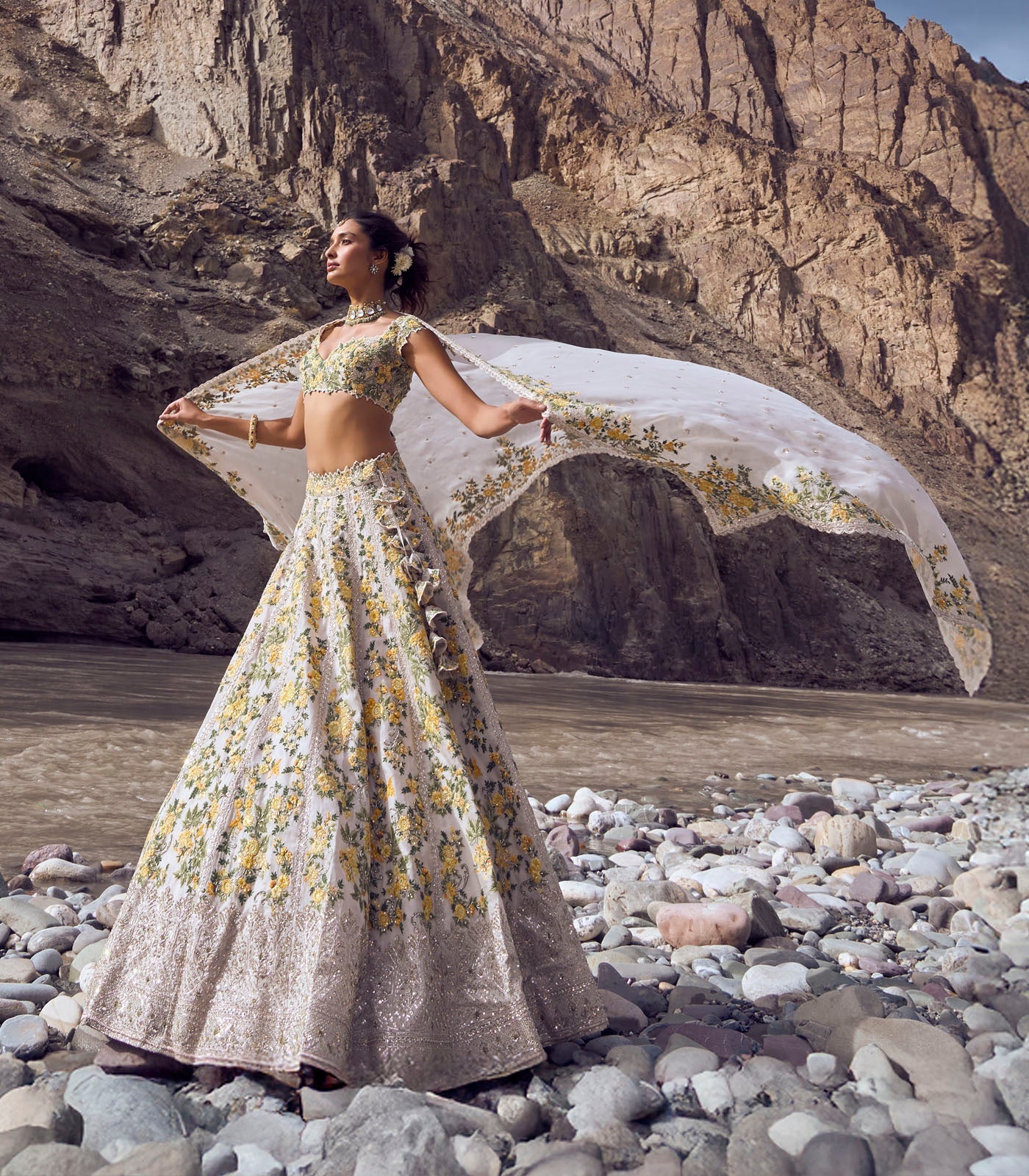 Marigold Lehenga Set