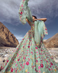 Azure Lehenga Set