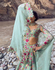 Azure Lehenga Set