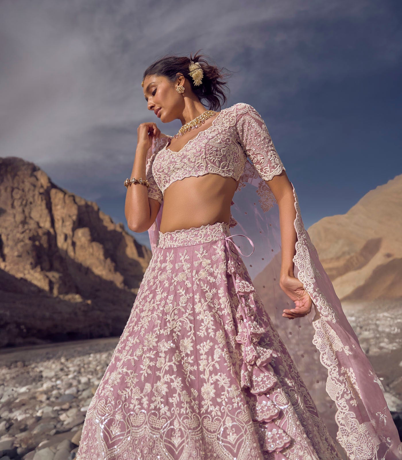Amethyst Lehenga Set