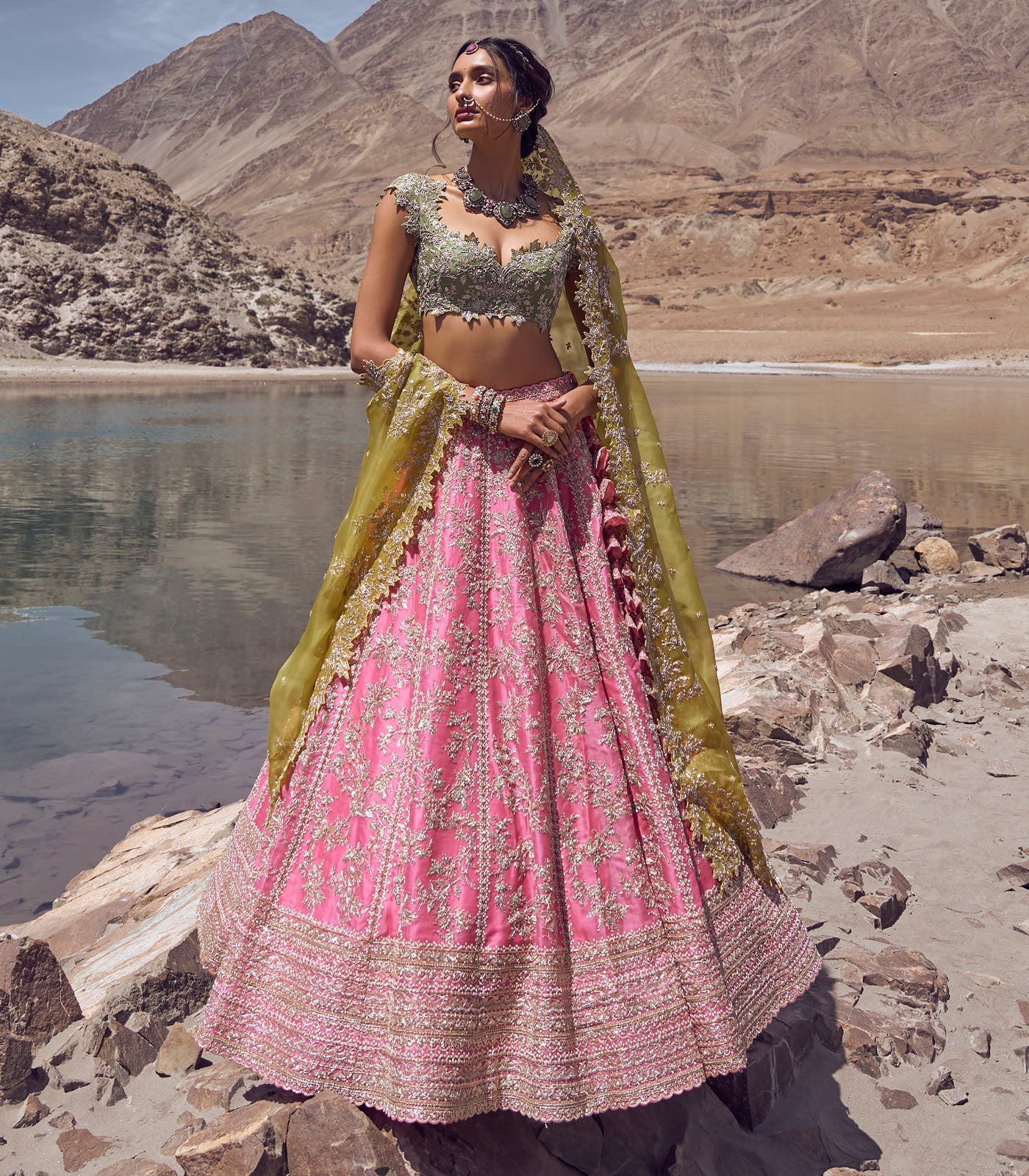 Bhavani Lehenga Set - Multicolor