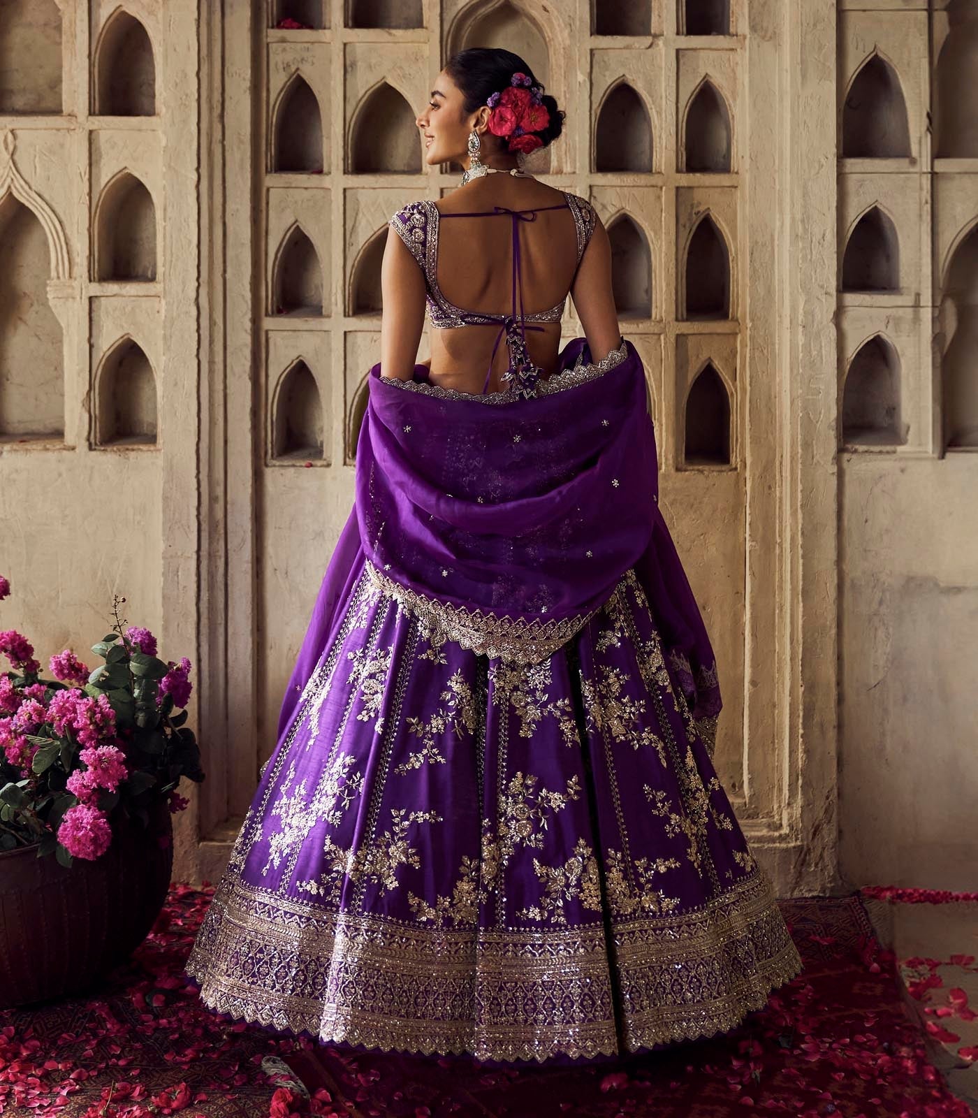 Purple Renuka Lehenga Set