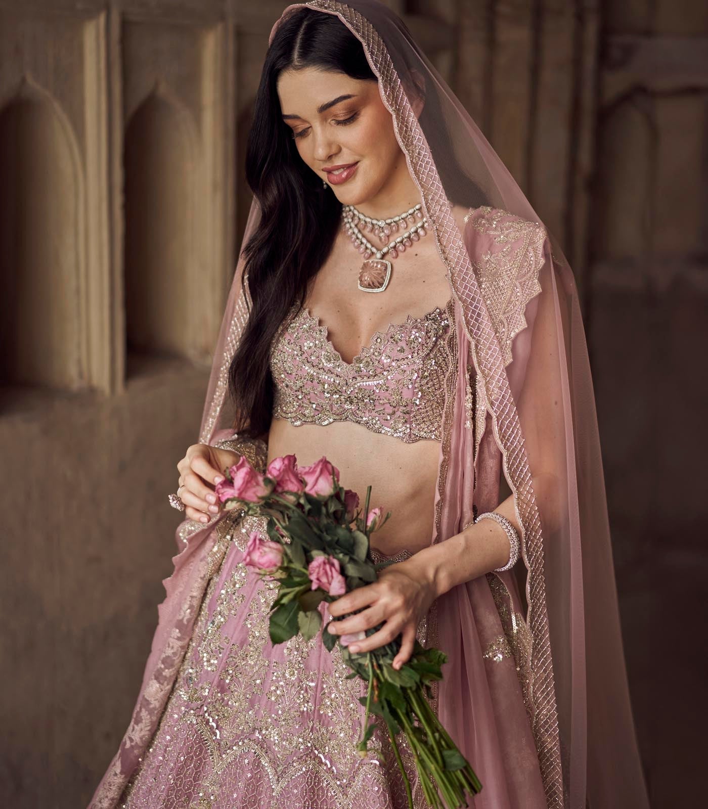 Blush Pink Akhila Lehenga Set