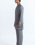 Azure Grey Nehru Jacket