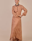 Rust Orange Anarkali