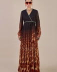Giraffe Ombre Print Anarkali