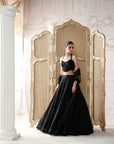 Noir Etoile Embroidered Lehenga Set