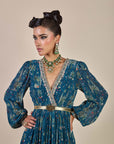 Prussian Blue Maxi Dress