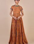 Rust Orange Maxi Dress