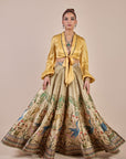 Creme Ivory - Yellow Skirt Set
