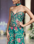 The Celestial Garden Corset Sharara Set - Ready to Ship