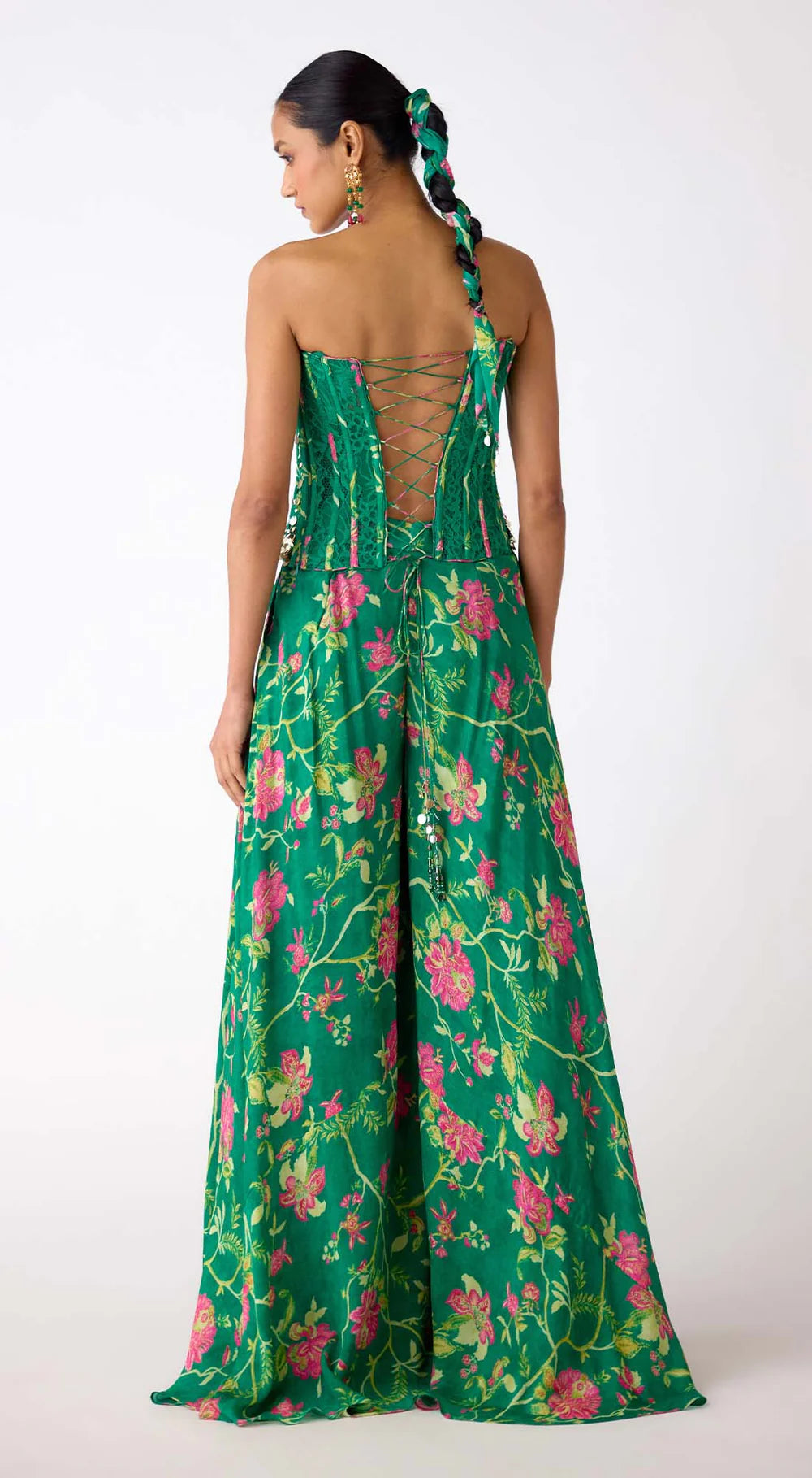 The Celestial Garden Corset Sharara Set - Ready to Ship