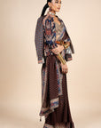 Black - Ivory Reversible Ika Jacket