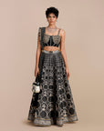 Black - Pearl Ivory Skirt Set