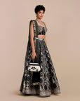 Black - Pearl Ivory Skirt Set