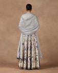 Blue - Ivory Anarkali Set | Muraqqa