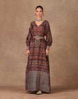 Burgundy Kaftan Set | Muraqqa