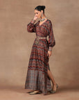 Burgundy Kaftan Set | Muraqqa