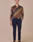 Multi Hued Striped Shirt