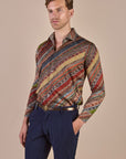 Multi Hued Striped Shirt