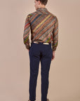 Multi Hued Striped Shirt