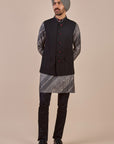 Rich Black Nehru Jacket